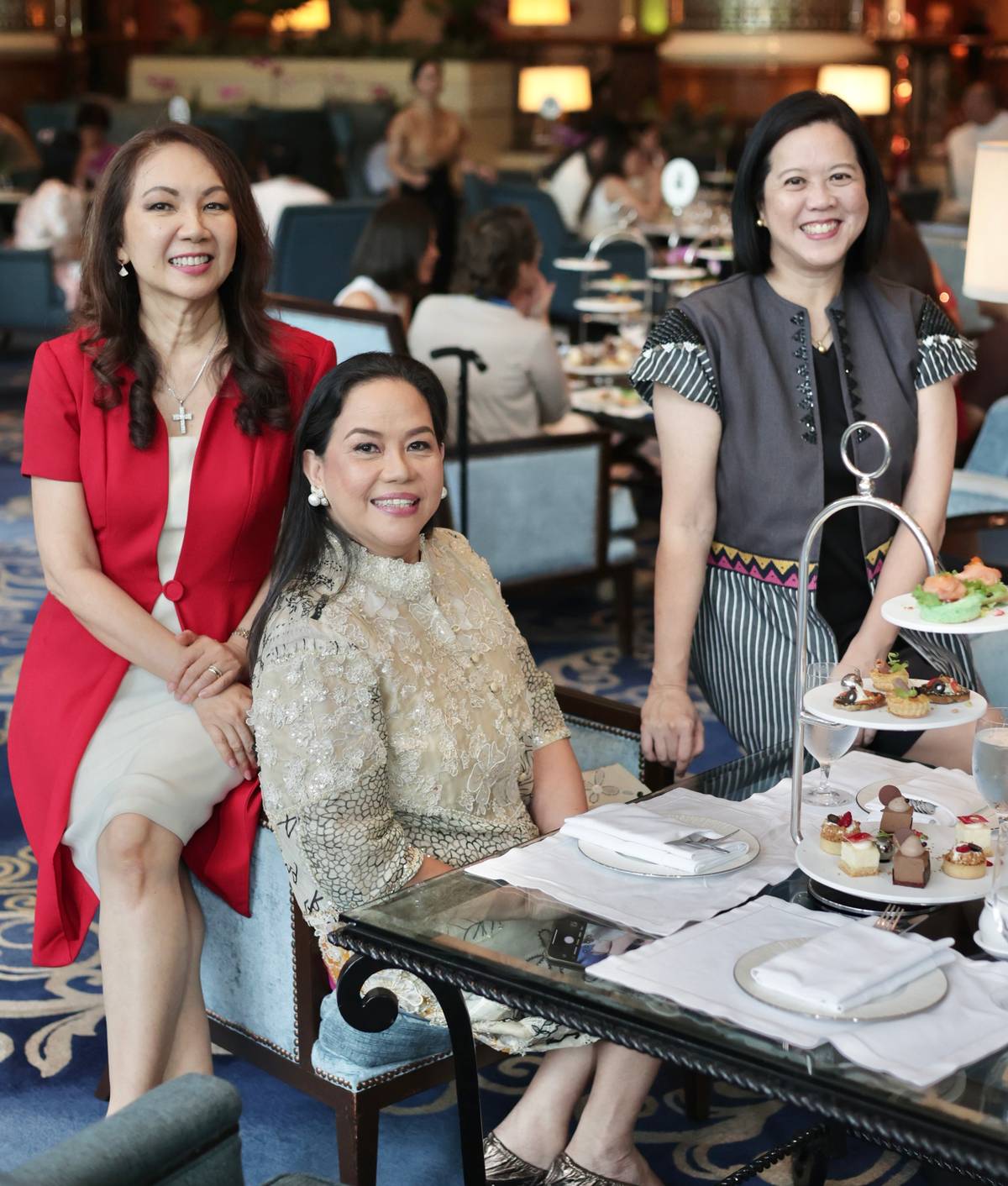 Ana Sobrepeña, May May Liechtenstein and Yvette Fernandez.