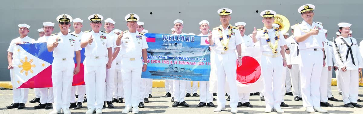 Japan Maritime Self-Defense Force vessels JS ISE & JS SUZUNAMI conduct a port call at Pier 15, Port of Manila.