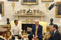 US President Donald Trump hosts Philippine President Ferdinand Marcos Jr. at the White House for his first bilateral meeting.