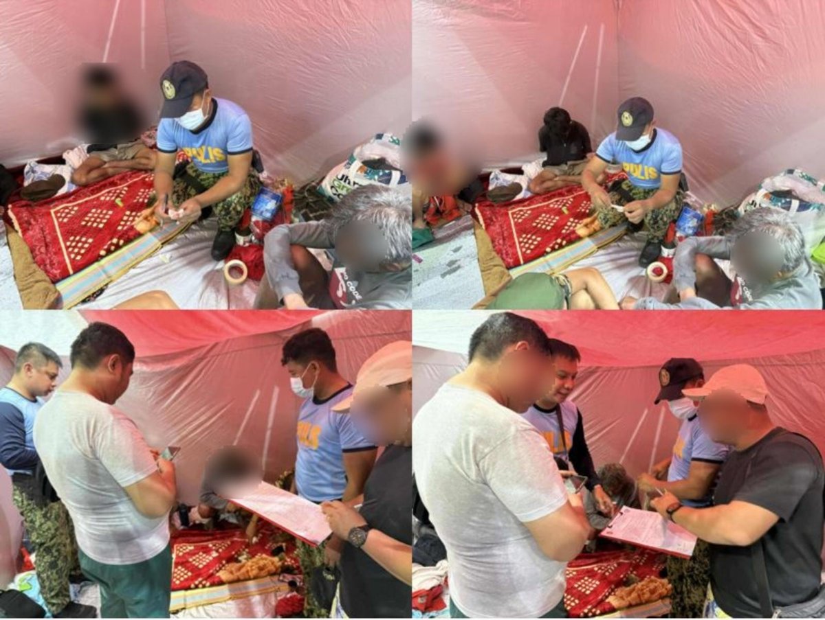 Drug bust inside Taguig evac center; four suspects nabbed