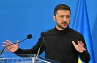 UKRAINE'S President Volodymyr Zelensky