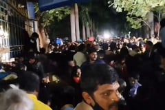India temple stampede: Six die