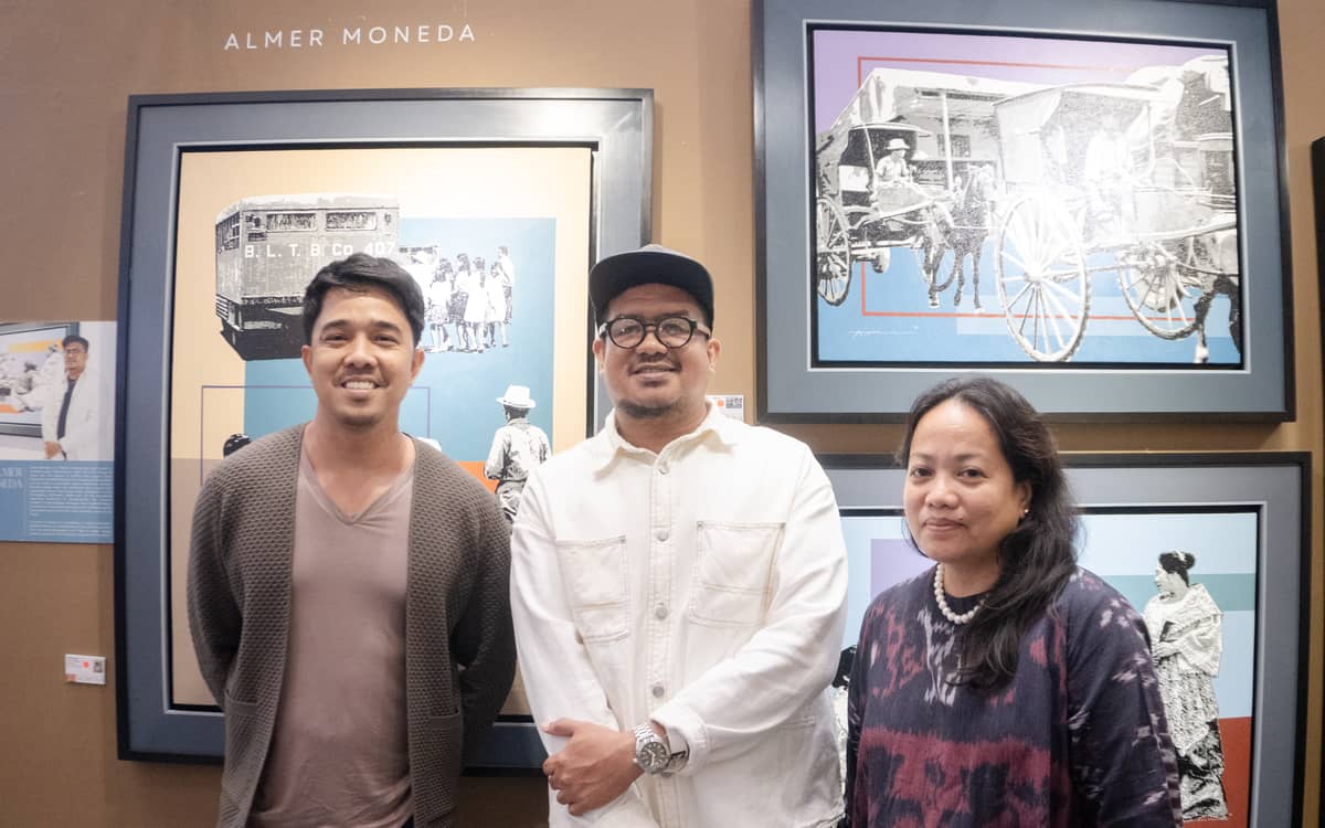 Artists Patrick Esmao, Almer Moneda and Jo Balbarona.