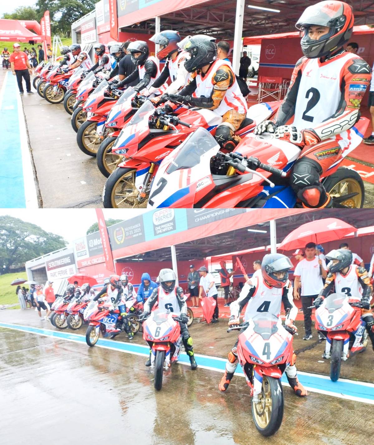 FINISHERS celebrate a hard-fought Round 2 at Tarlac Circuit Hill.