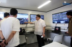MMDA chief checks mobile command center