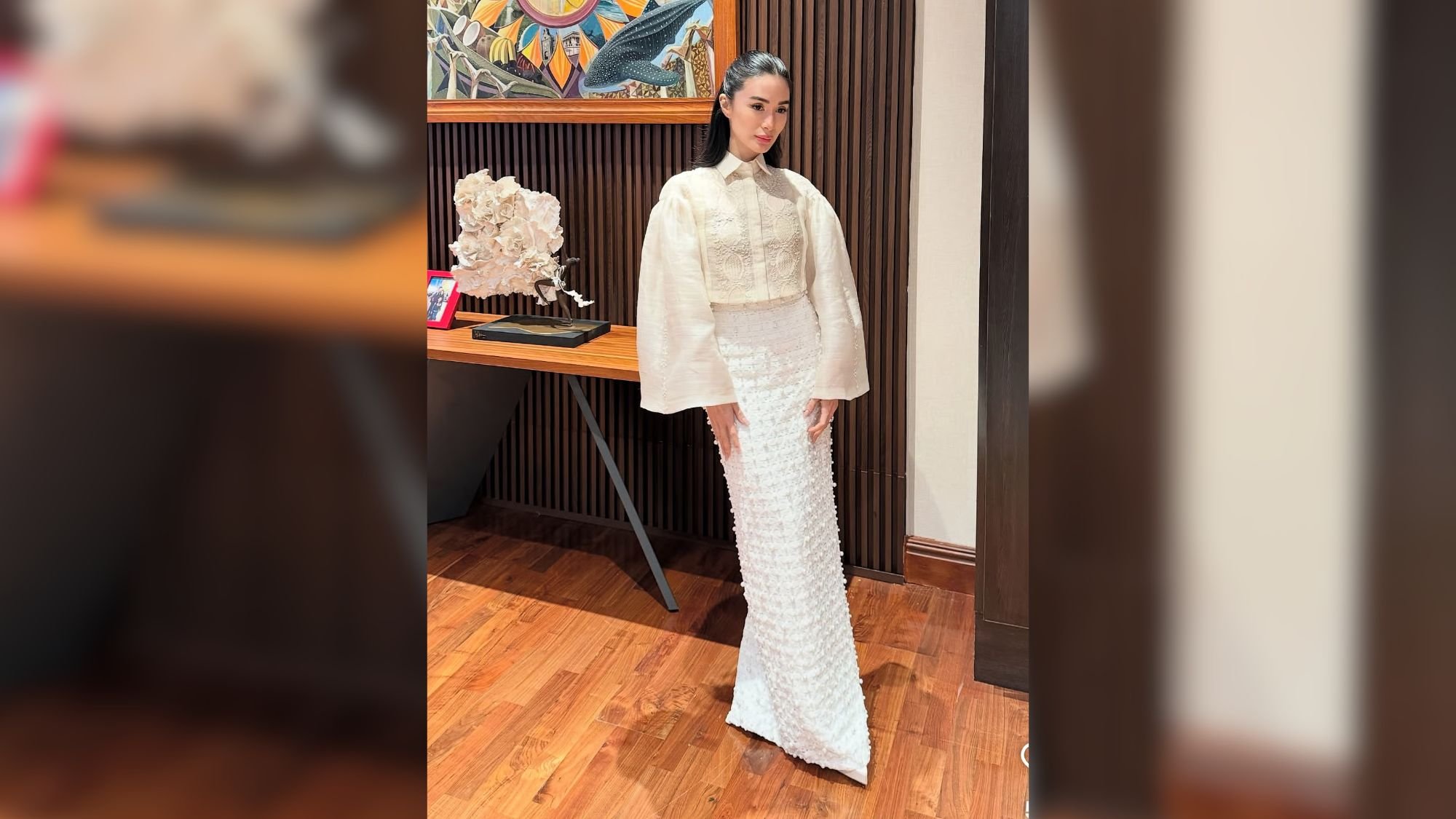 Perfection in simplicity: Heart Evangelista Glows in Michael Leyva’s Modern Filipiniana

