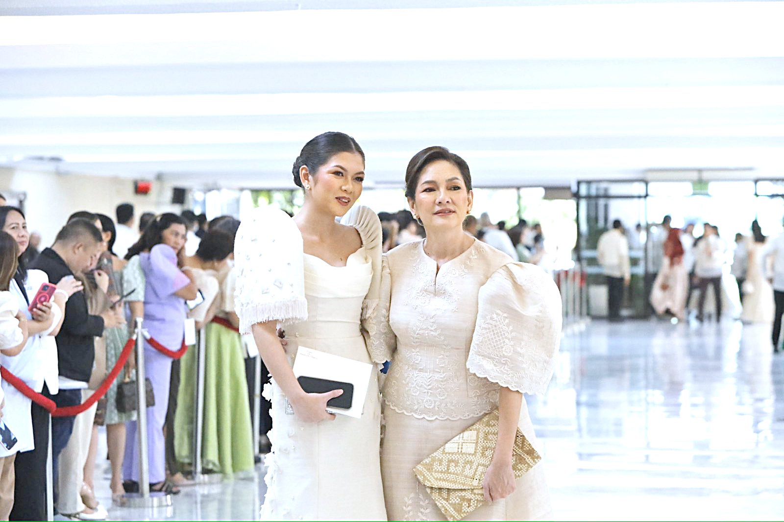 Senator Risa Hontiveros and daughter Sinta Baraquel.