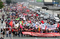 Militant groups stage ‘SONA ng Paniningil’ protest