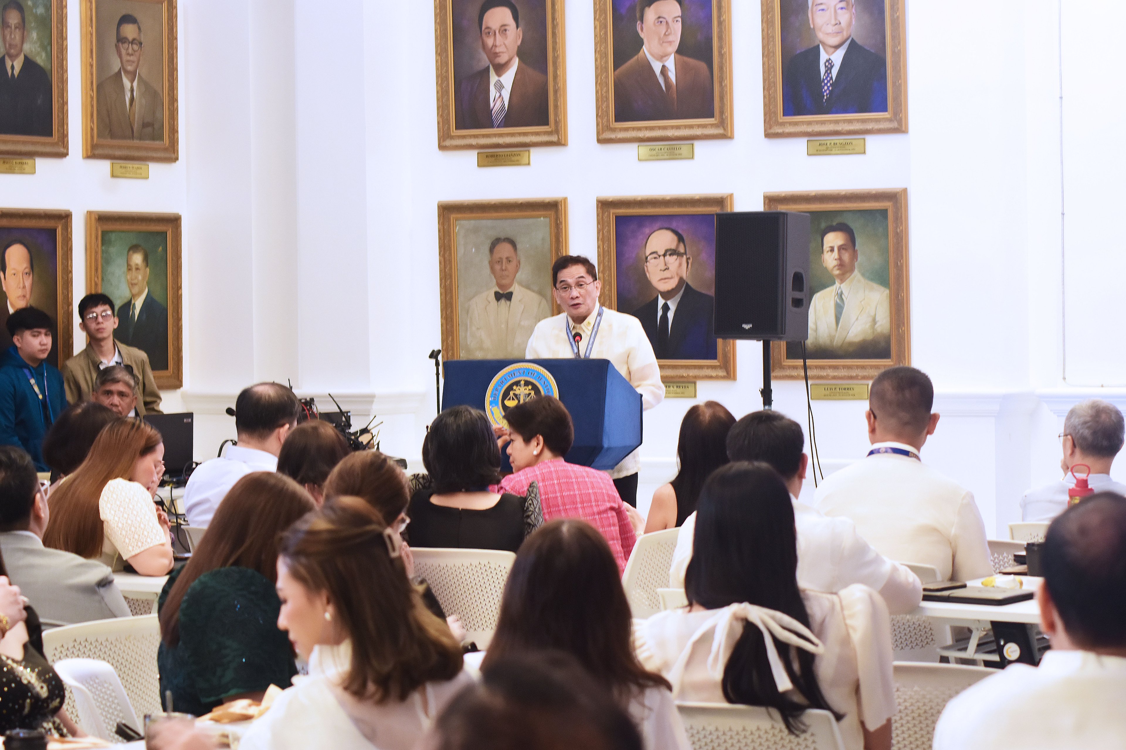 PG Richard Anthony Fadullon delivers his inspirational message during the 2025 State Prosecutors General Assembly.