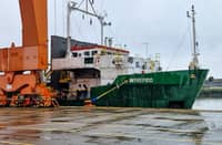 Ro-ro vessel iNTREPiDO docked at TecPlata.