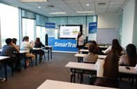 LICENSED nutritionist-dietitian Macy Lopez discusses healthy eating habits to SmarTrade employees during the Nutrition Month 2025 wellness talk held at the company’s office in Makati.