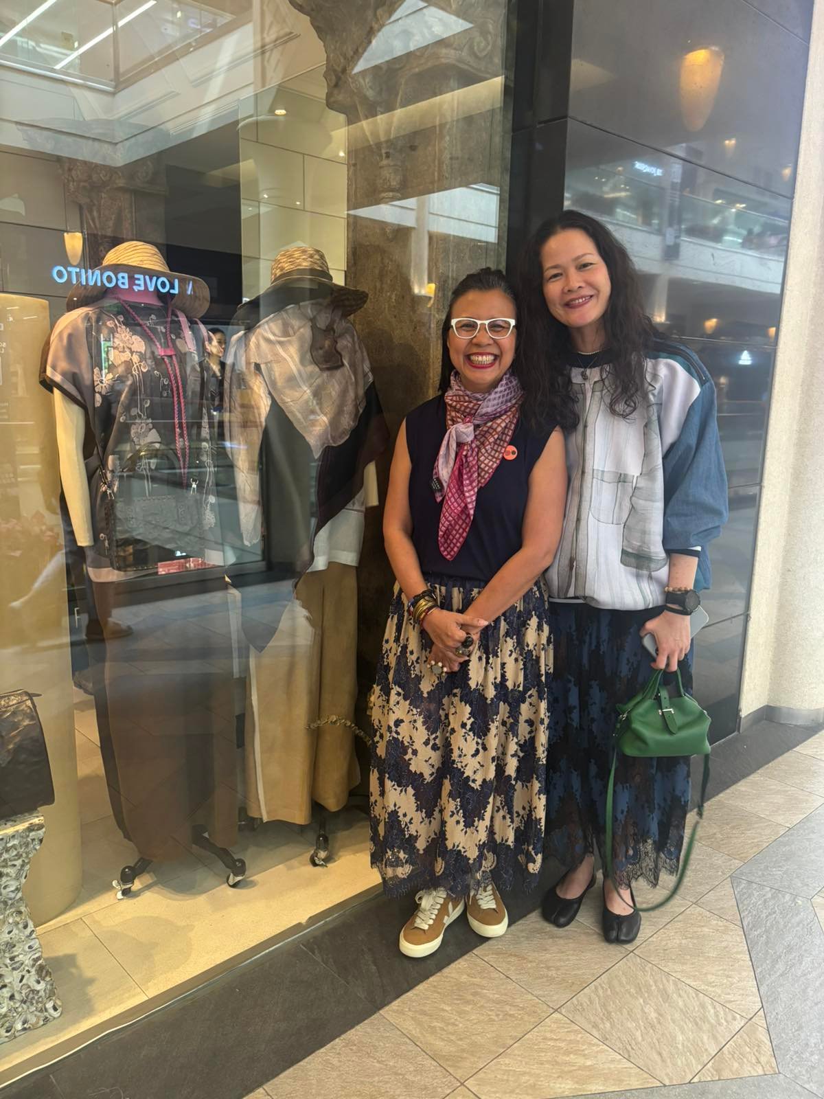 Rhea Matute, E.D. of Design Center of the Philippines and JoAnn Bitagcol.