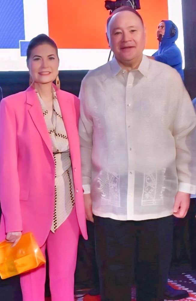 Defense Secretary Gilbert and Nikki Teodoro.