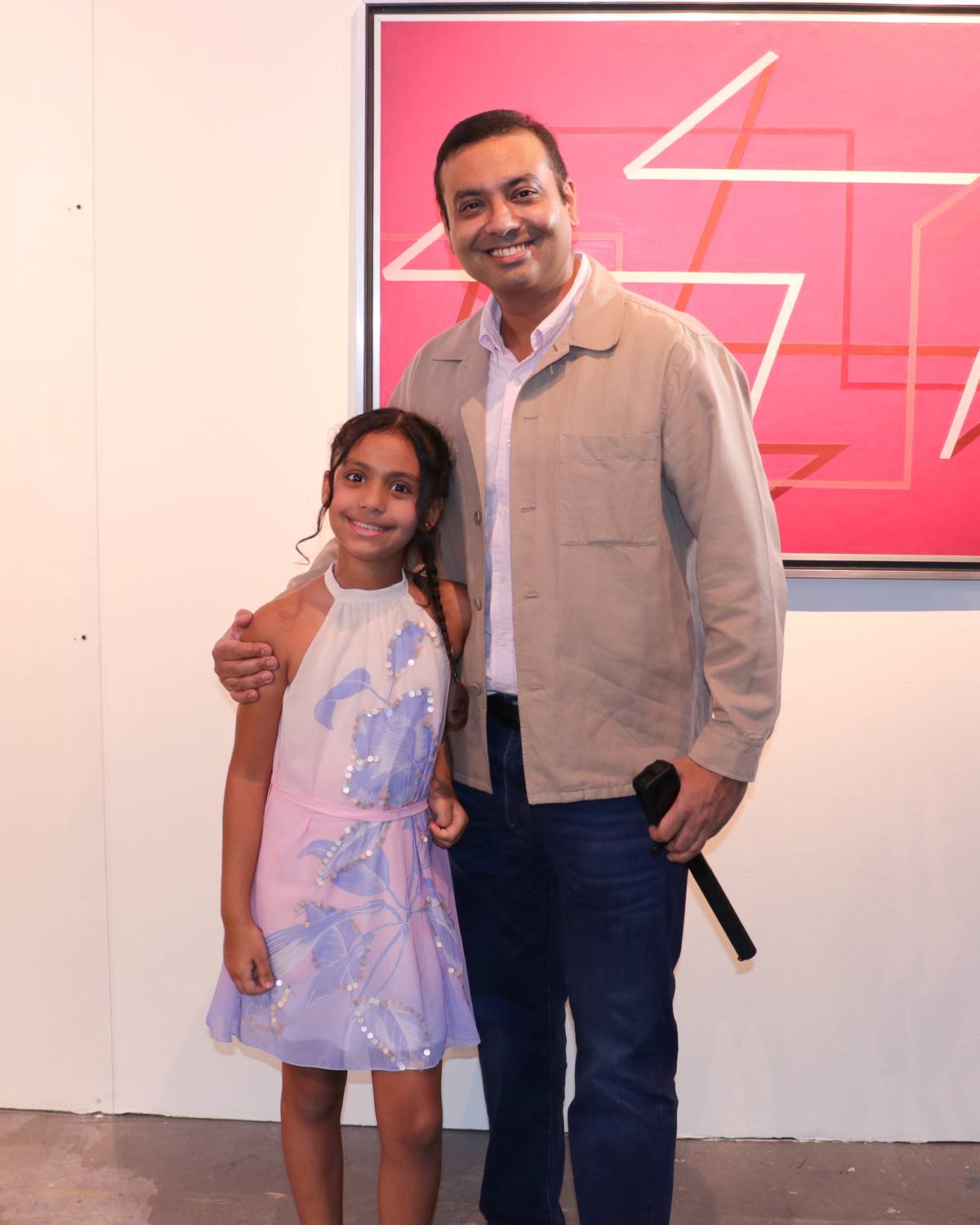 Gautam Sharma and his daughter.