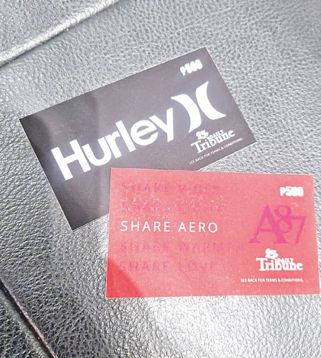 VOUCHERS from Hurley and Aeropostale