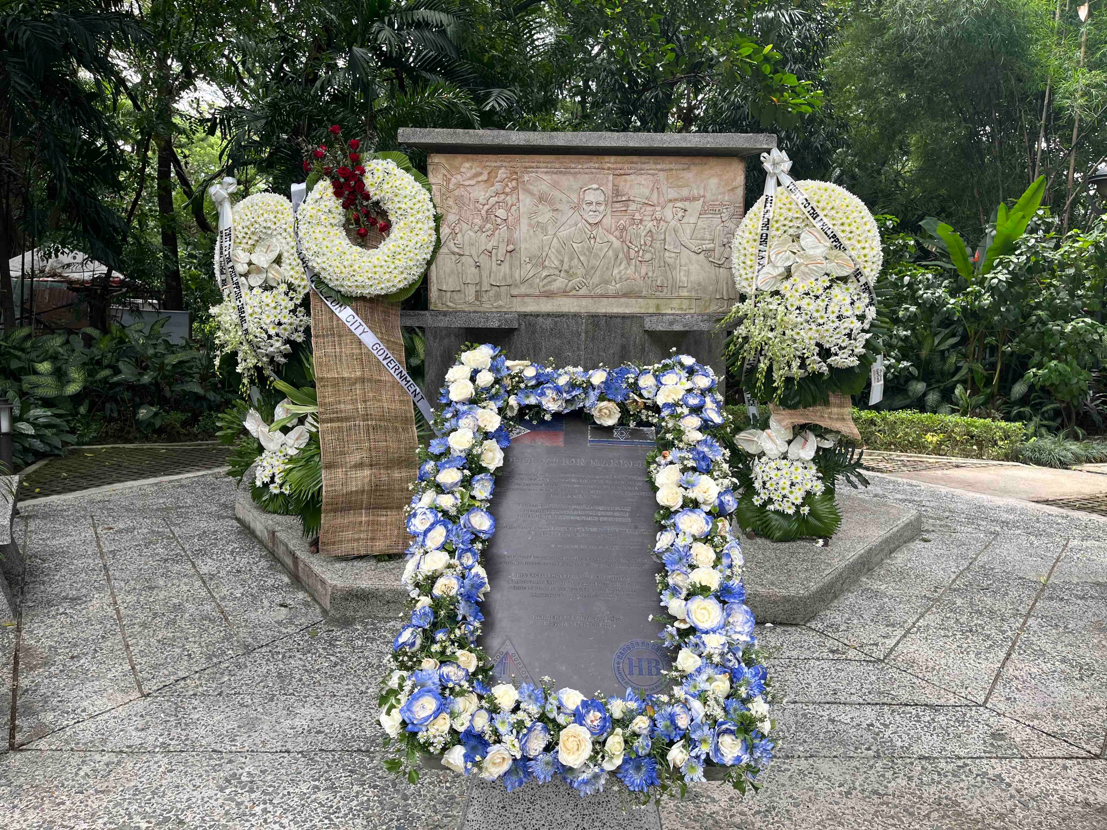 PHILIPPINE-ISRAEL Friendship Monument at Quezon Memorial Circle in Quezon City.