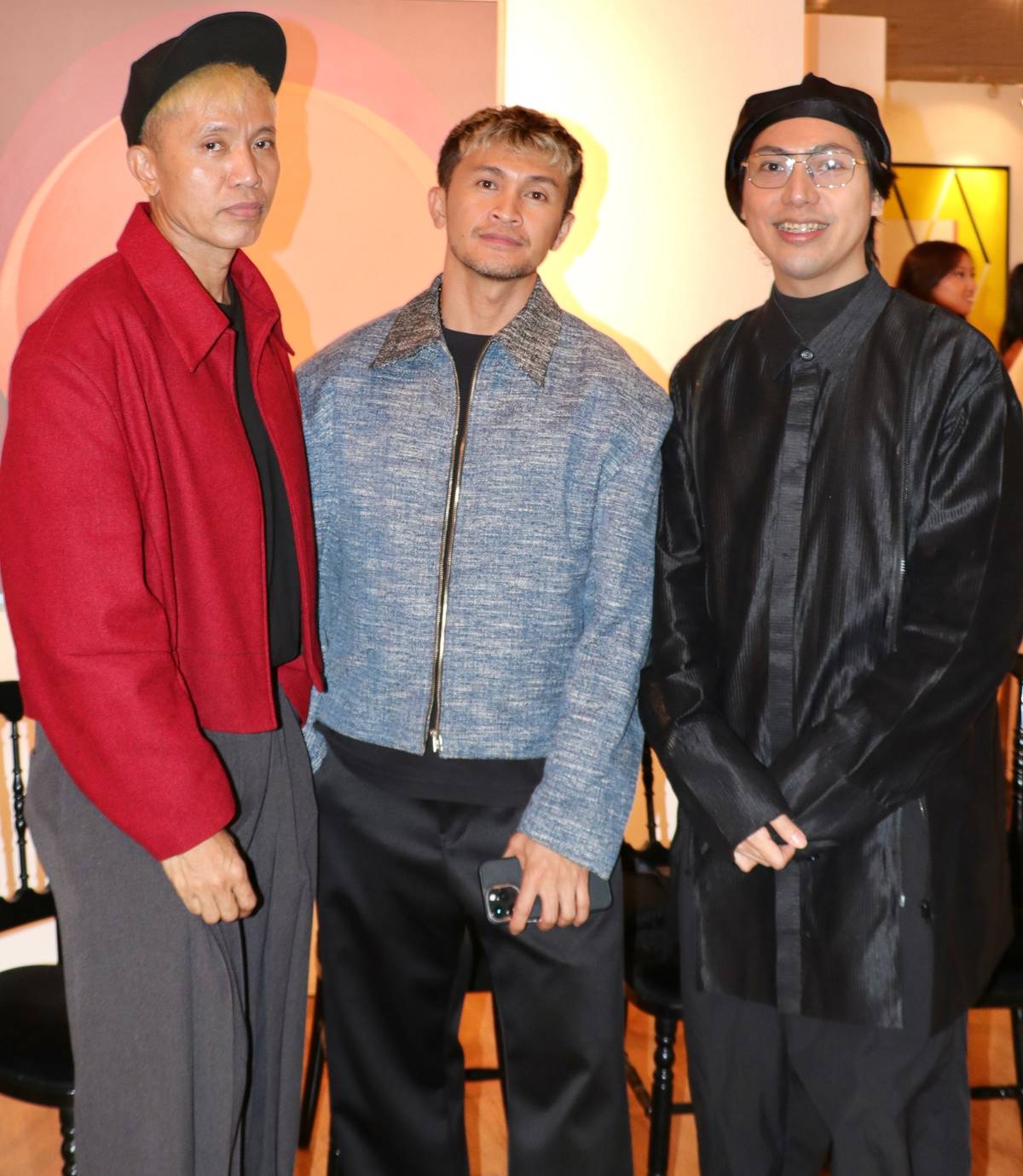 Ino Caluza, Will Mueco and Jerome Lorico.