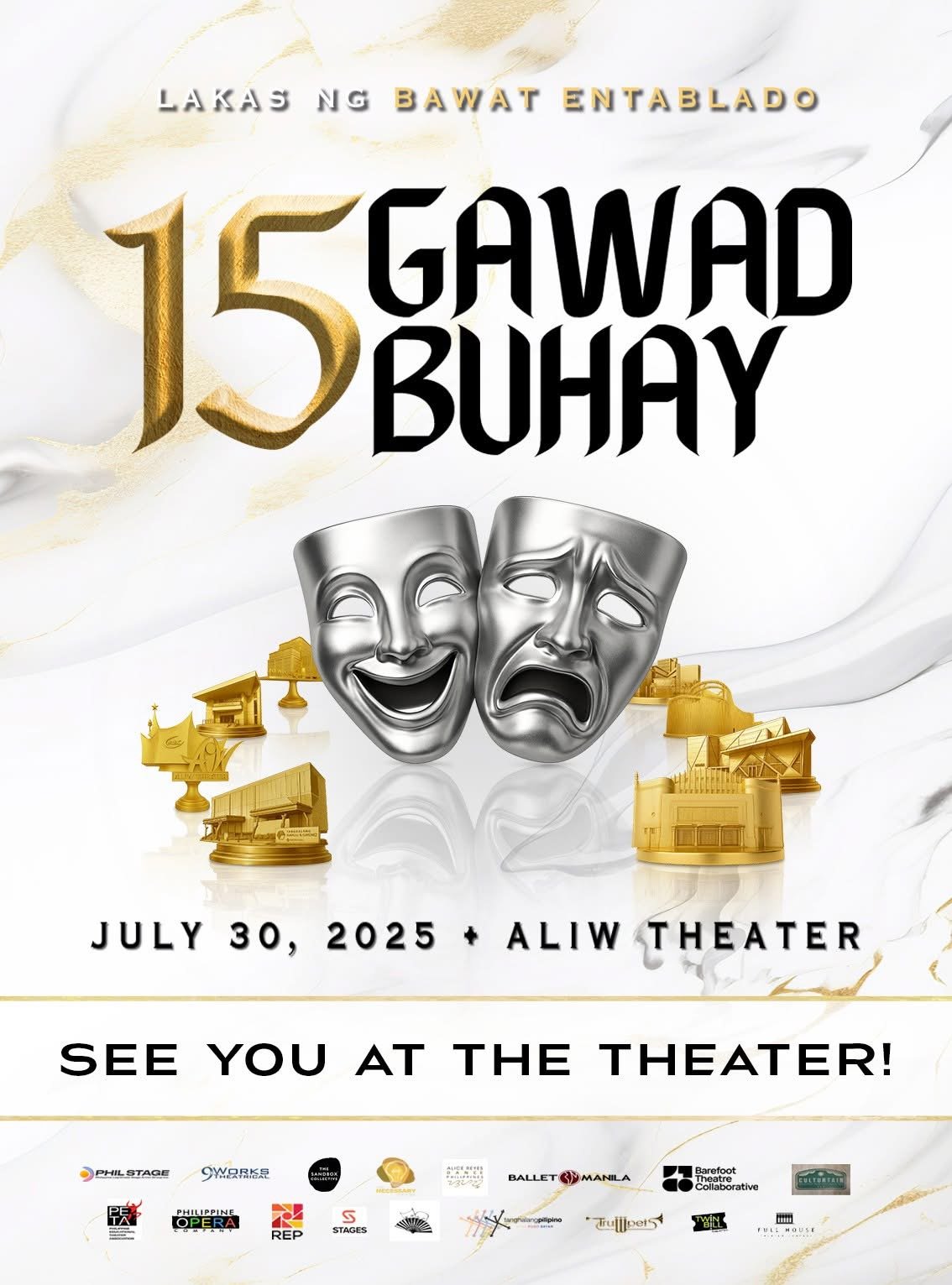 Tanghalang Pilipino sweeps 17 awards at 15th Gawad Buhay!