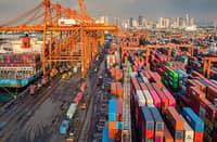 The Manila International Container Port in South Harbor, Manila.