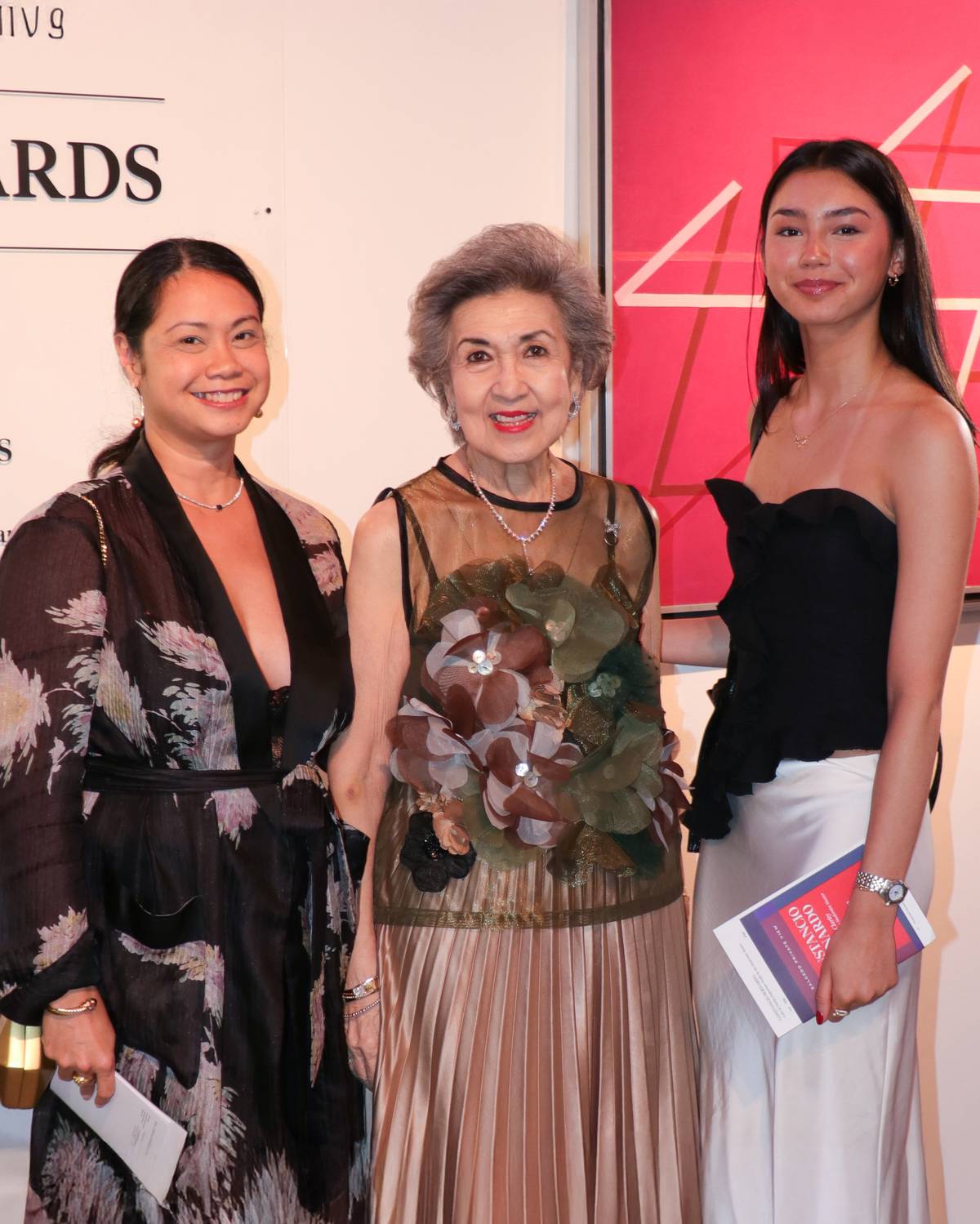 Karrie Bitanga, Maritess Pineda and Alexandra Paillard.