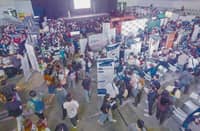 Hundreds of jobseekers flock to the Skydome at SM City North EDSA for the 2025 PMAP Career Fair, where jobseekers explored hundreds of opportunities from PMAP member companies across various industries.