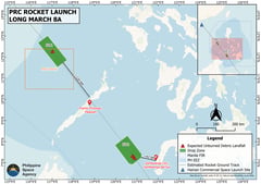 CAAP warns of possible debris from Chinese rocket launch