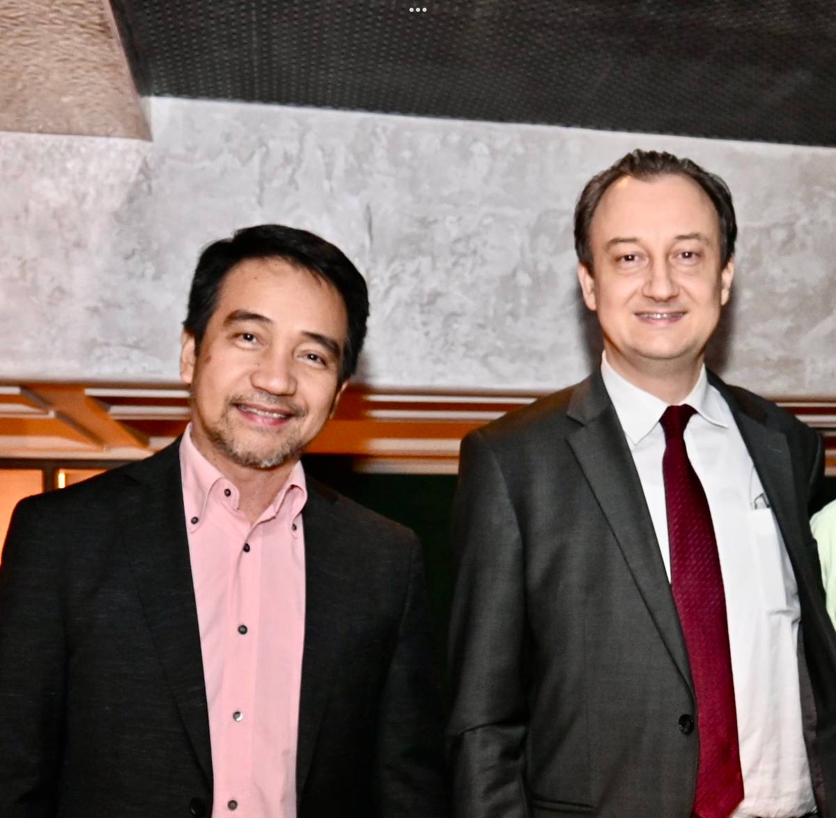 Earl Villarosa and Ambassador of Turkey Evren Akyol.