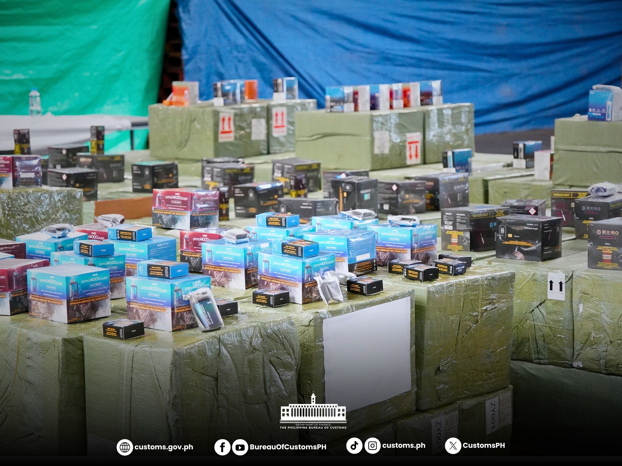 P40-M illegal vape products seized
