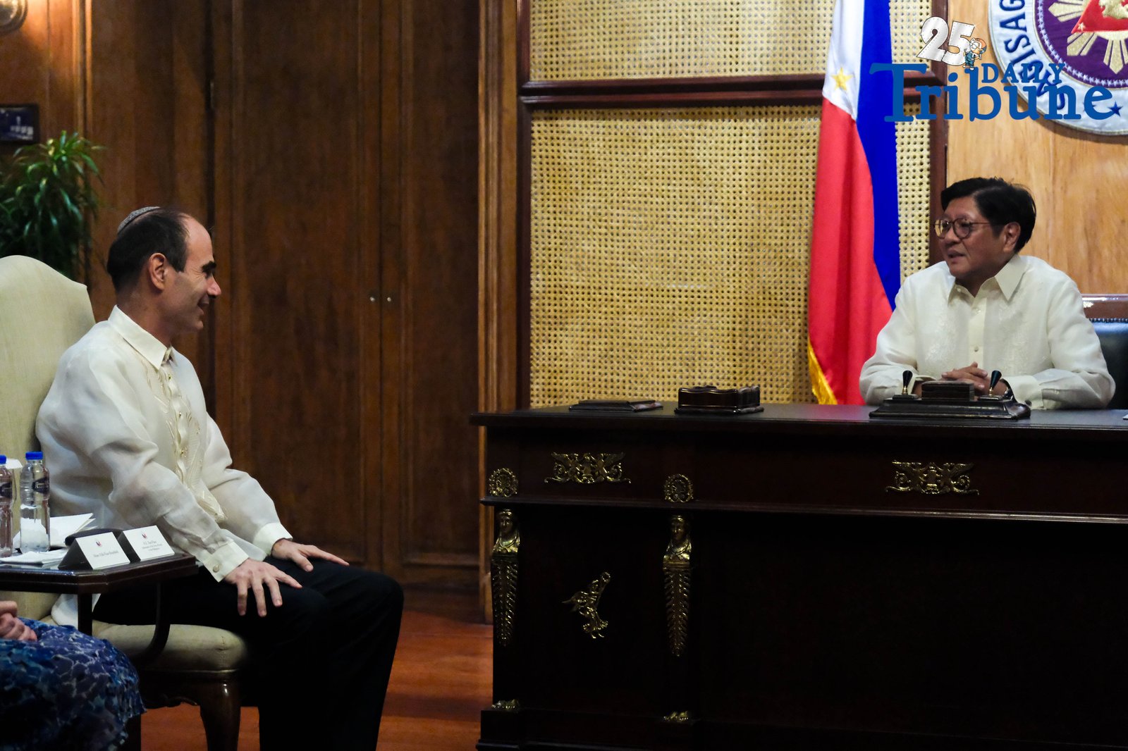 President Ferdinand R. Marcos Jr. met with outgoing Israeli Ambassador Ilan Simon Fluss at Malacañang Palace on July 31, 2025, for a farewell courtesy call, marking the end of Fluss’ diplomatic tenure in the Philippines. Ambassador Fluss served in the country twice—first as deputy chief of mission from 1995 to 1998, and then as ambassador from 2021 to 2025—for a total of seven years.