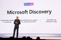 (FILES) Microsoft Chairman and Chief Executive Officer Satya Nadella speaks during the Microsoft Build conference opening keynote in Seattle, Washington on 19 May 2025.