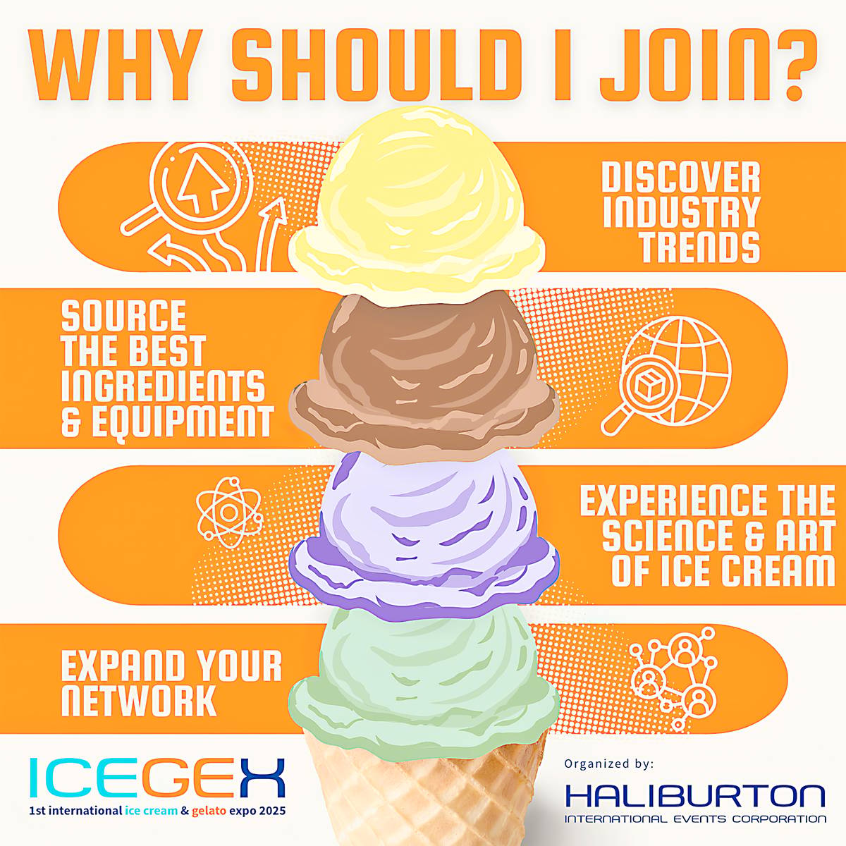 ICEGEX 2025 will feature an expansive exhibition hall, with live demos, seminars and ice cream competition.