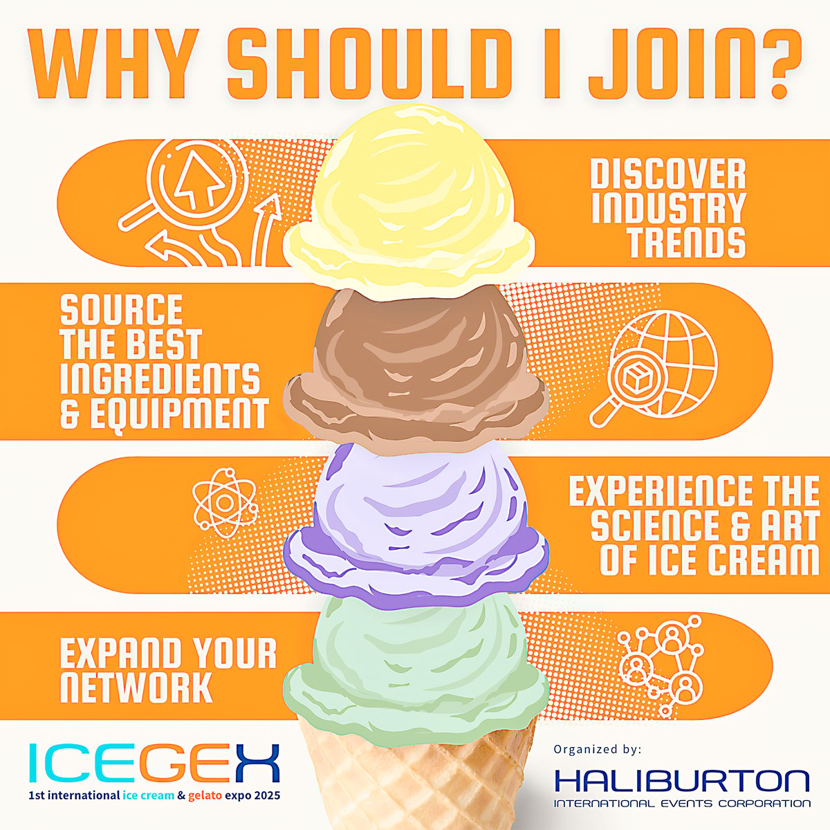 ICEGEX 2025 will feature an expansive exhibition hall, with live demos, seminars and ice cream competition.