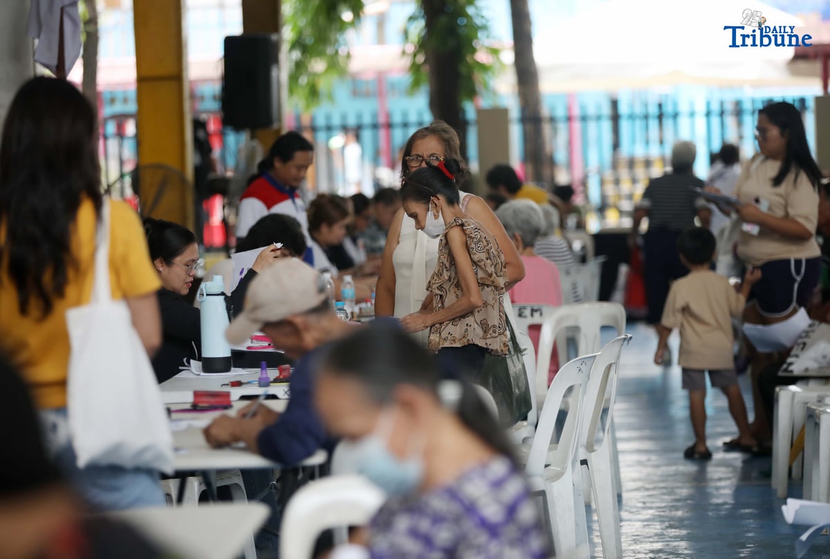 AID FOR LOLA AND LOLO | Indigent senior citizens receive their social pension for the first semester of 2025 during a payout organized by the Department of Social Welfare and Development, in partnership with the Quezon City Social Services Development Department and the Office for the Senior Citizens' Affairs, held at the Barangay Holy Spirit Covered Court in Quezon City on Thursday, July 31, 2025.