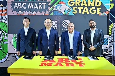 (From left) Koji Higashimae, chief executive officer of ABC-MART SONAK Philippines, Kiichiro Hattori, senior vice president of ABC-MART Japan, Anil Buxani, chief executive officer of SONAK Retail Group, Kabir Buxani, incoming chief executive officer and director of SONAK Retail Group.