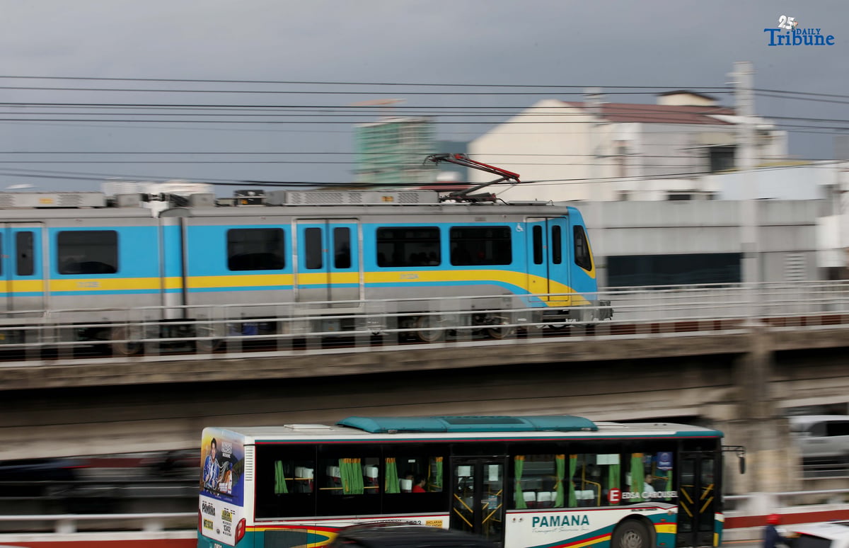 A Dalian train of the Metro Rail Transit Line 3 (MRT-3) is seen running along the tracks in Quezon City on Thursday, 31 July 2025—nearly a decade after being stored in the depot. The train’s reactivation marks a milestone in efforts to modernize the MRT-3 fleet.