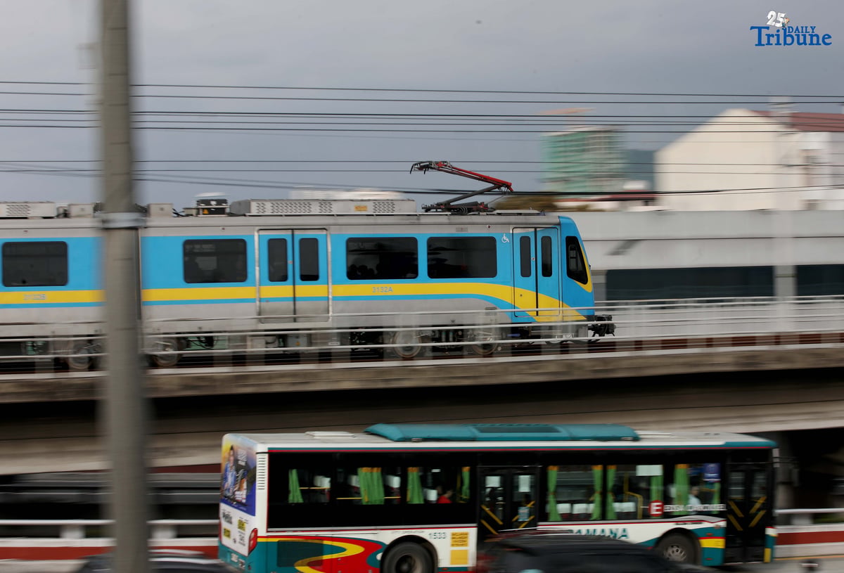 A Dalian train of the Metro Rail Transit Line 3 (MRT-3) is seen running along the tracks in Quezon City on Thursday, 31 July 2025—nearly a decade after being stored in the depot. The train’s reactivation marks a milestone in efforts to modernize the MRT-3 fleet.