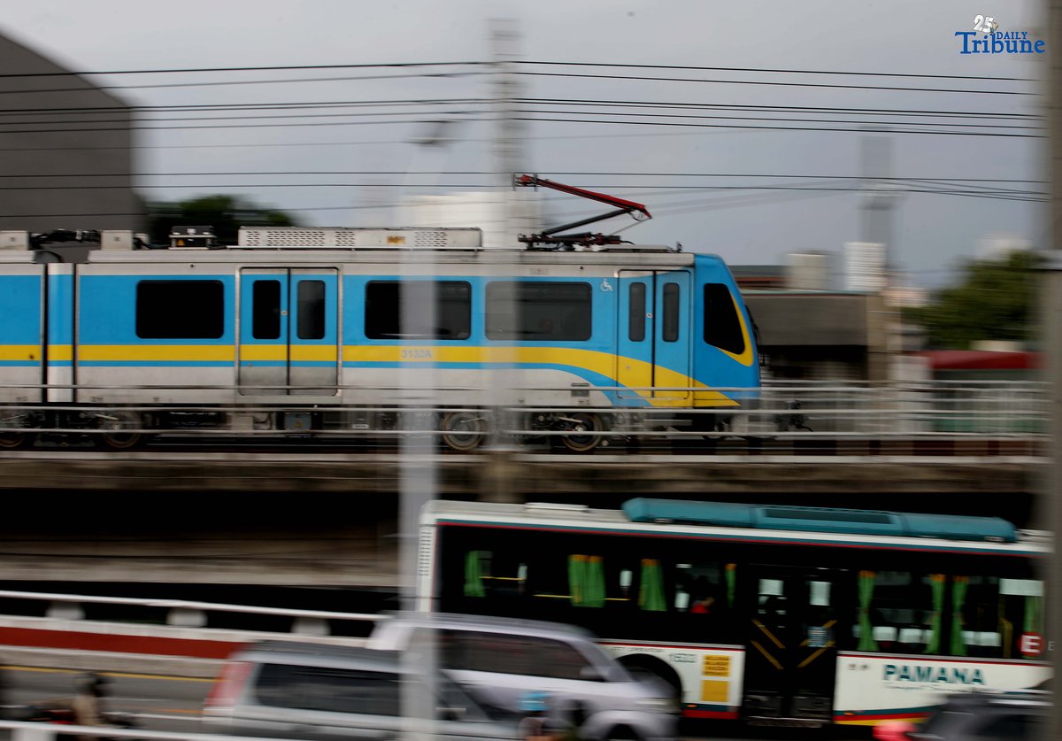 A Dalian train of the Metro Rail Transit Line 3 (MRT-3) is seen running along the tracks in Quezon City on Thursday, 31 July 2025—nearly a decade after being stored in the depot. The train’s reactivation marks a milestone in efforts to modernize the MRT-3 fleet.