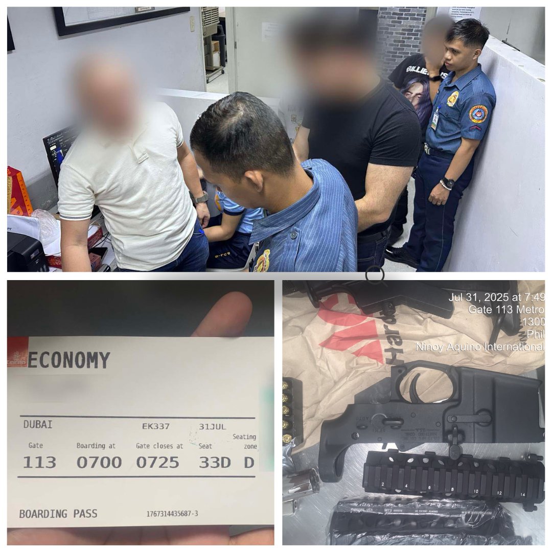 Israeli caught with gun parts in luggage