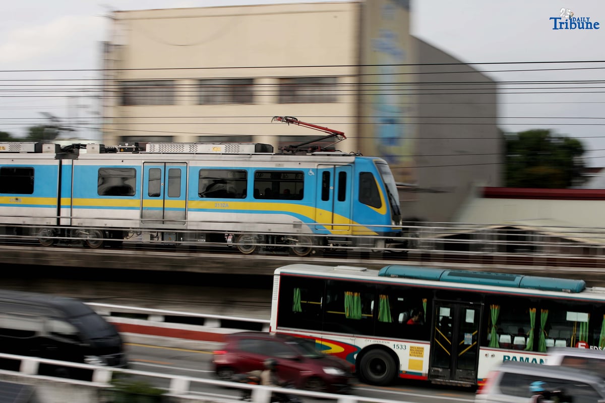 A Dalian train of the Metro Rail Transit Line 3 (MRT-3) is seen running along the tracks in Quezon City on Thursday, 31 July 2025—nearly a decade after being stored in the depot. The train’s reactivation marks a milestone in efforts to modernize the MRT-3 fleet.