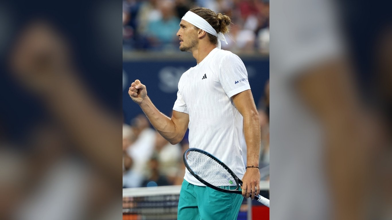 ALEXANDER Zverev secures his 500th ATP victory following a 6-7 (5/7), 6-3, 6-2 triumph over Matteo Arnaldi in the third round of the Toronto Masters.