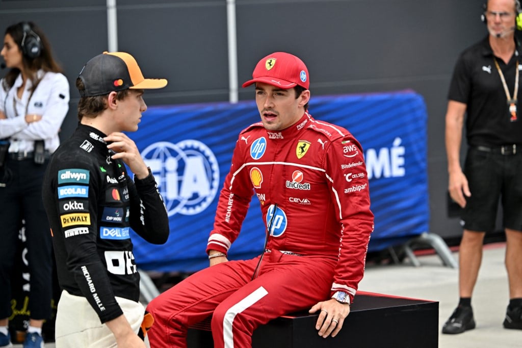 McLaren blown away by changing wind as Leclerc lands pole for Ferrari