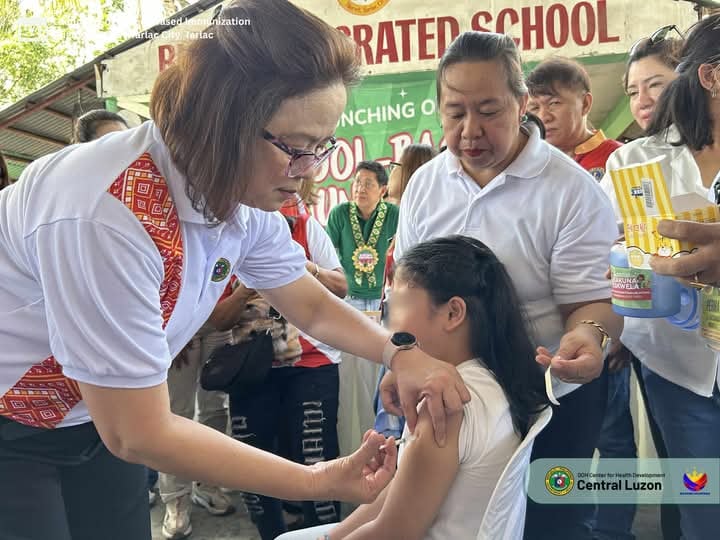 DOH Central Luzon starts school-based immunization in Tarlac