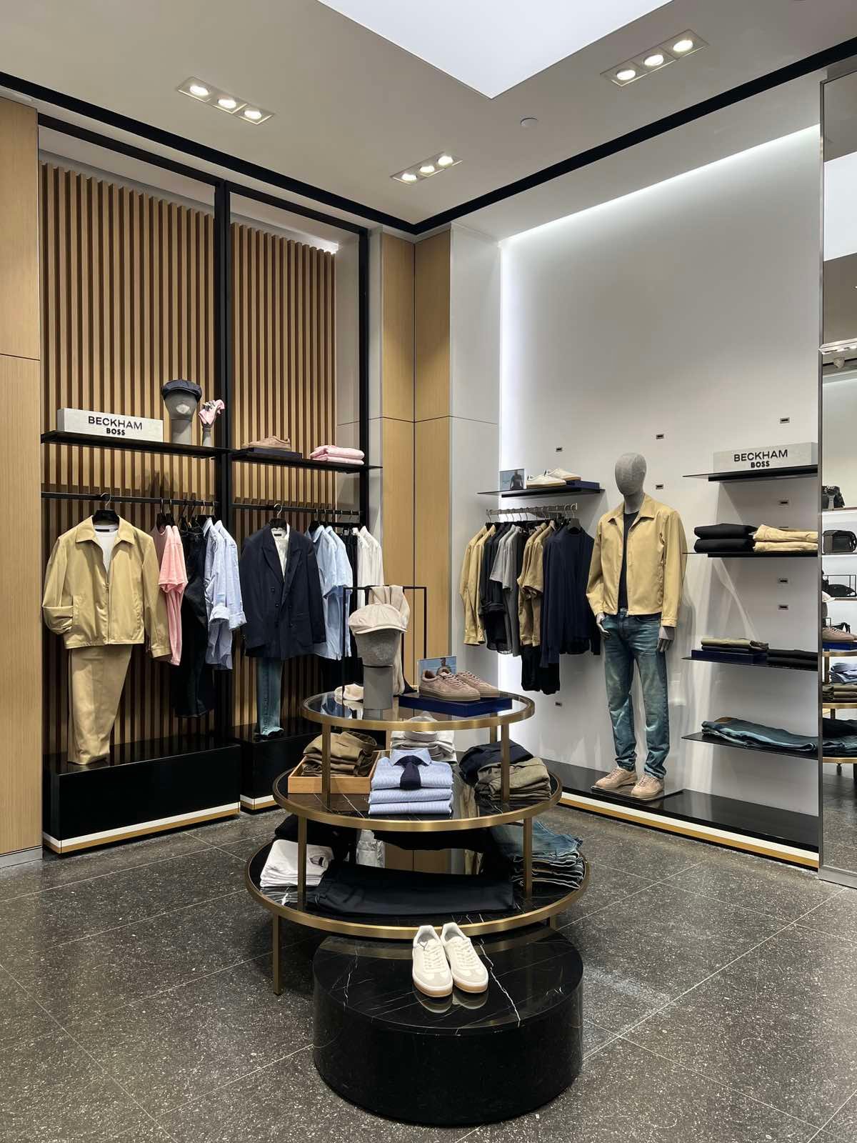 The retail fashion brand introduces BECKHAM x BOSS collection.