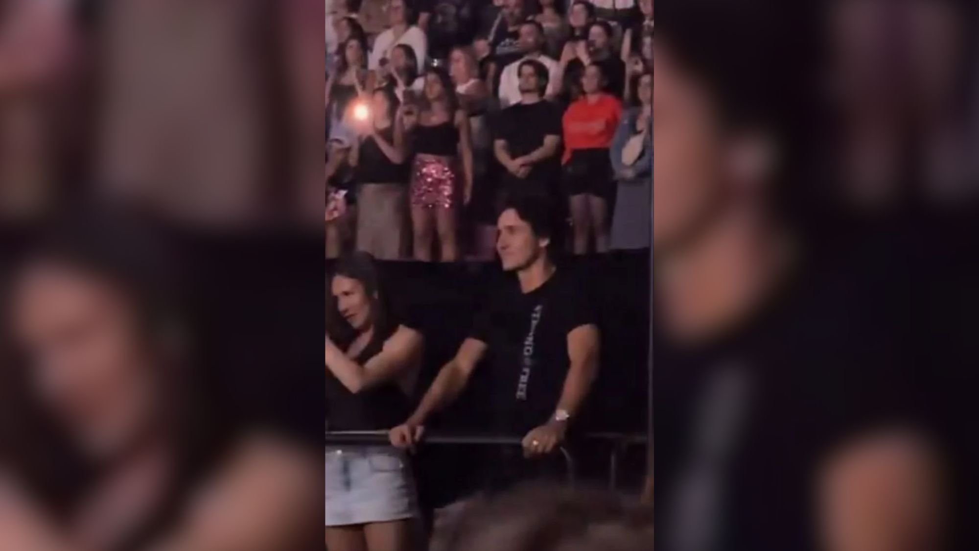 Justin Trudeau seen at Katy Perry concert with daughter Ella