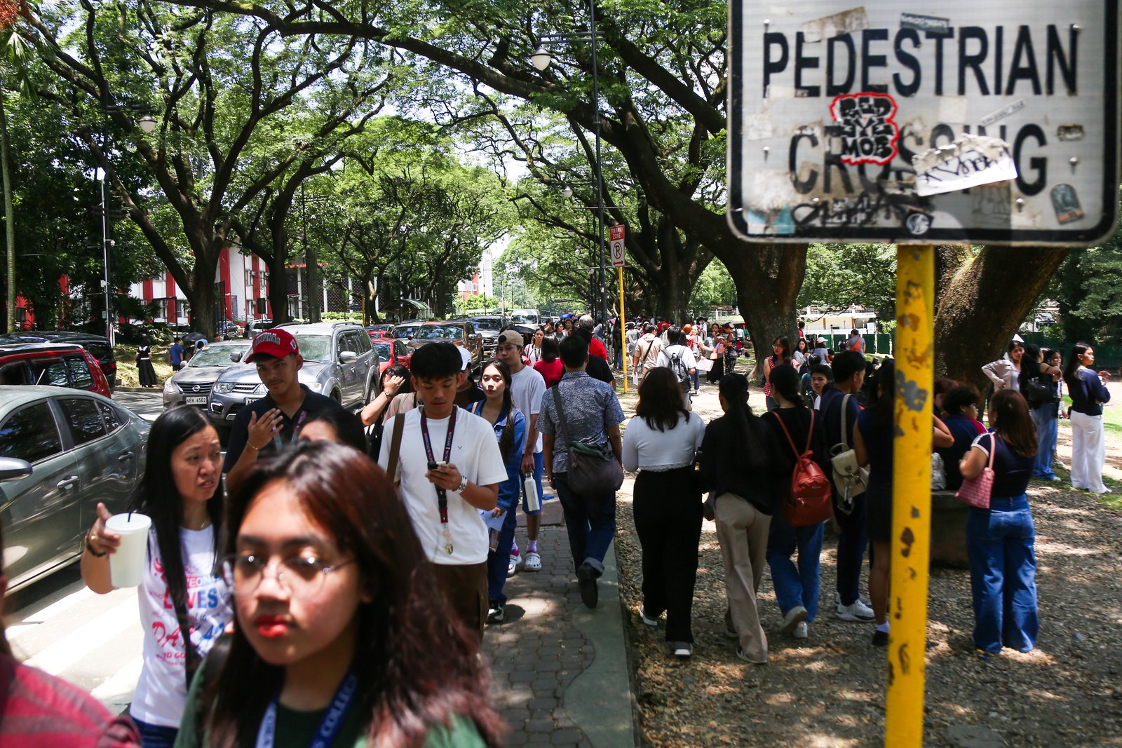 Scenes from the University of the Philippines Diliman on Sunday, 3 August 2025, as thousands of incoming freshmen take the UPCAT in designated campus buildings.