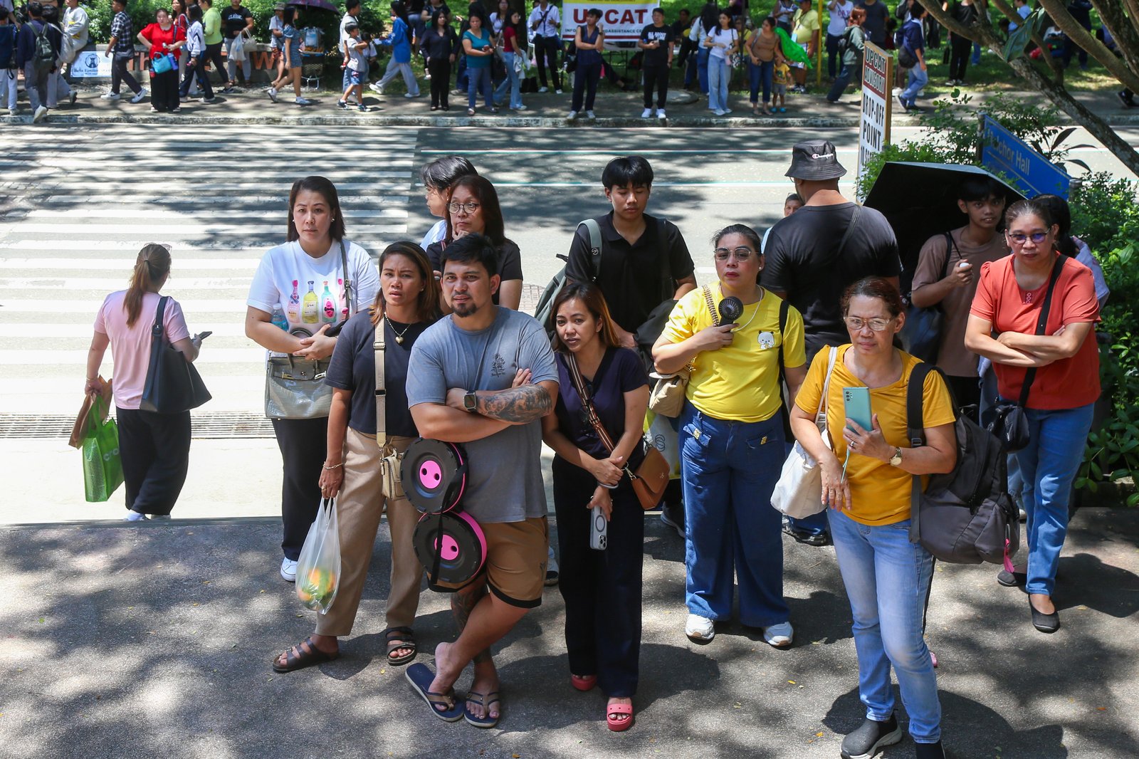 Scenes from the University of the Philippines Diliman on Sunday, 3 August 2025, as thousands of incoming freshmen take the UPCAT in designated campus buildings.