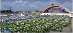 From the sky, he came Pope Leo XIV arrives by helicopter at the Vatican, but keeps firmly grounded as he leads young Catholics in the 2025 Youth Jubilee celebration.