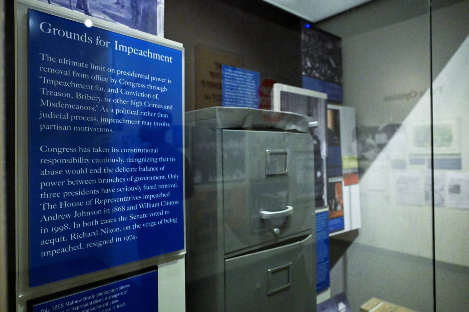 U.S. museum says admin did not compel impeachment display removal
