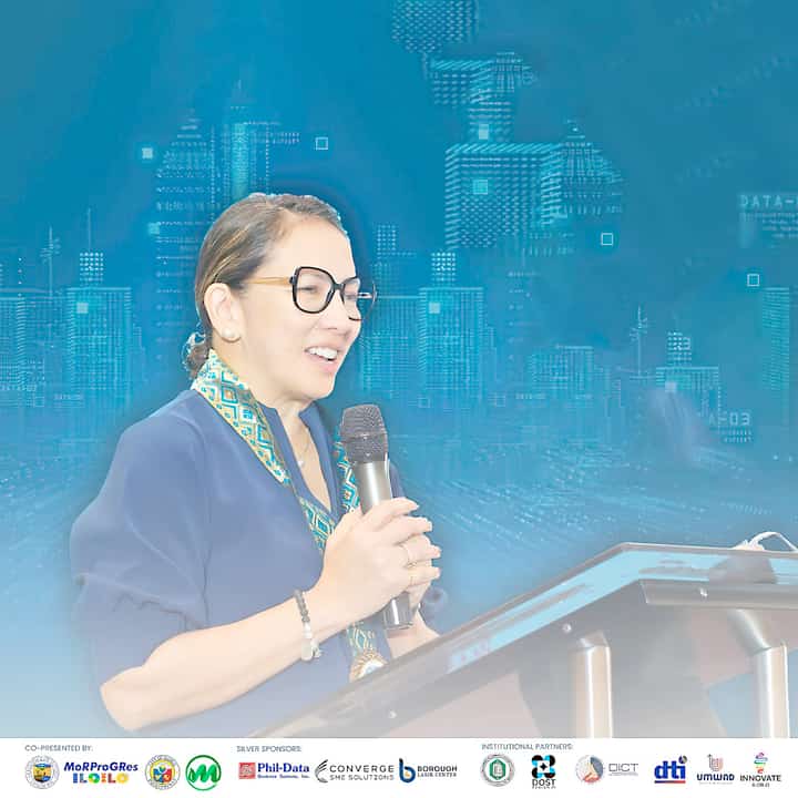 COSETTE Canilao, president and CEO of Aboitiz InfraCapital, speaking at the 2025 Innovator’s Summit.