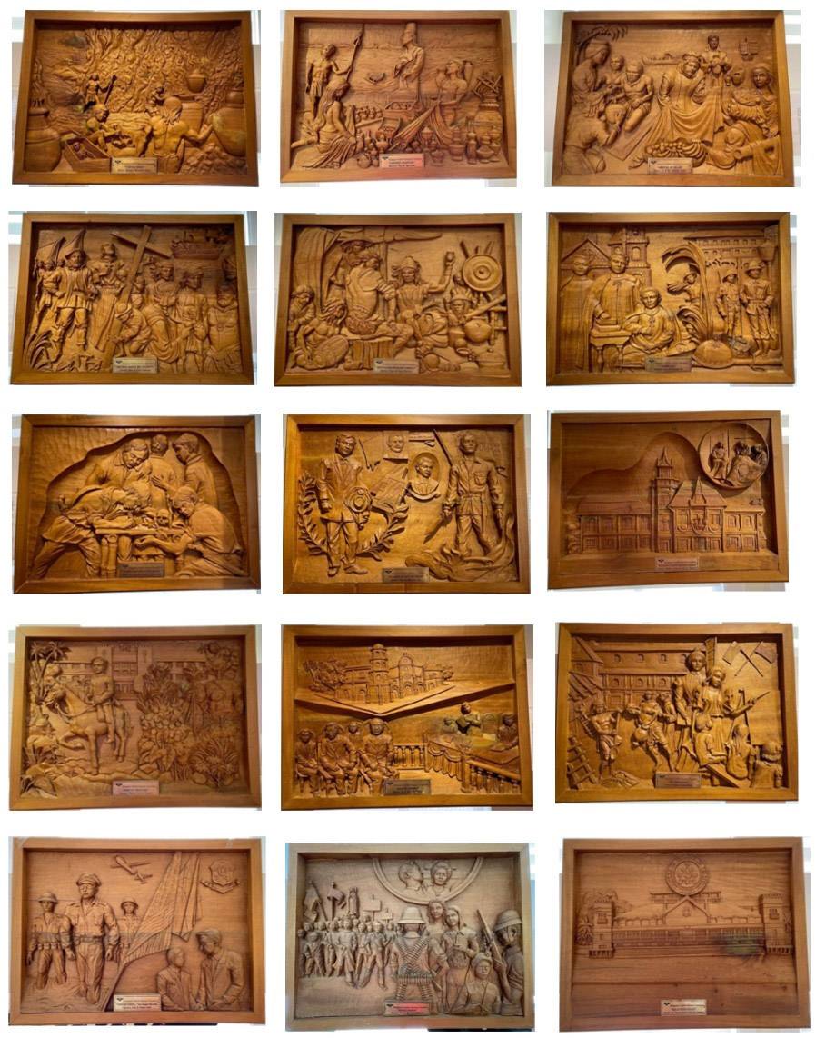 Sculptor Luis Ac-ac's reliefs.